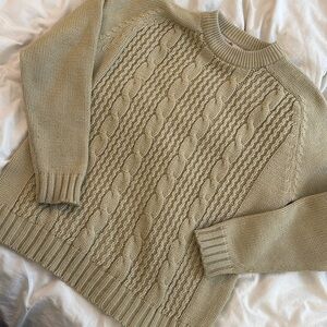 Cable knit sweater